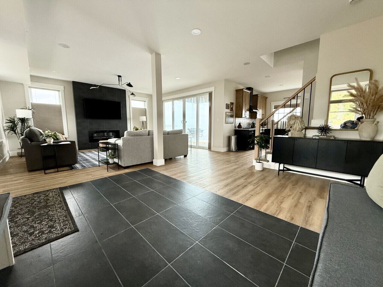 TV connectée, cheminée