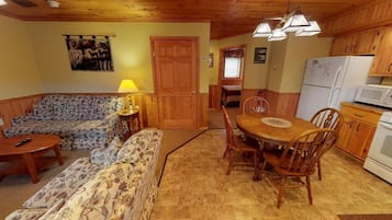 Televisión y chimenea