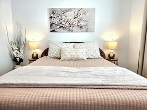 2 bedrooms, iron/ironing board, WiFi, bed sheets