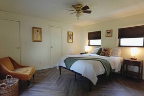 2 bedrooms, iron/ironing board, WiFi, bed sheets