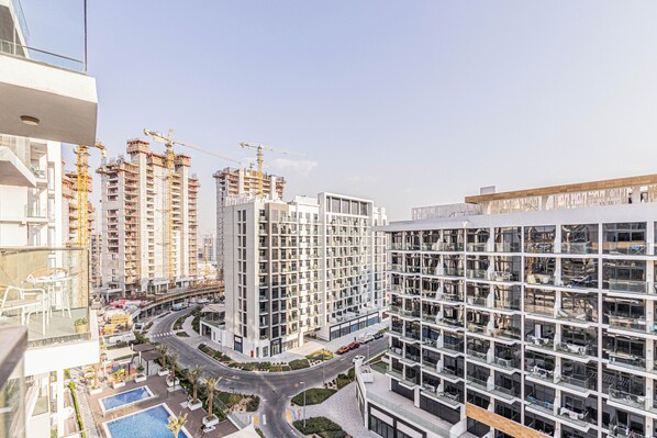 Appartement, balcon, vue ville | Vue de la chambre