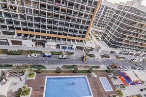 Appartement, balcon, vue ville | Vue de la chambre