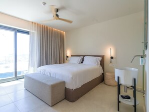 Junior Suite, Sea View | In-room safe, desk, blackout drapes, iron/ironing board