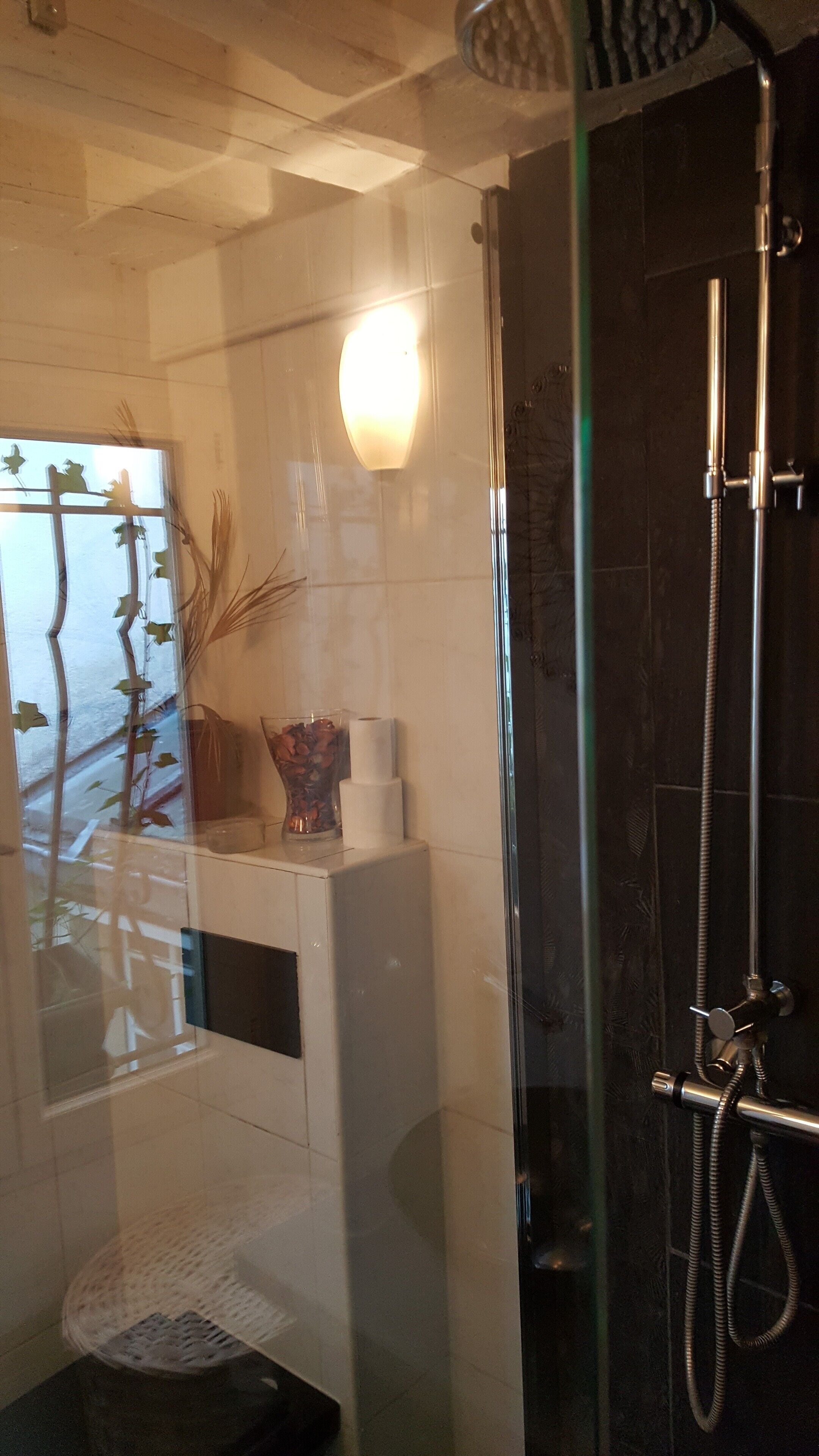 Shower, towels