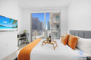 2 bedrooms, iron/ironing board, travel crib, WiFi