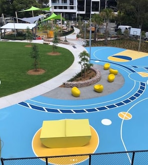 Children's area - Top Floor 2BR • Pool, Gym, Parking | Airport, City (Wolli Creek)