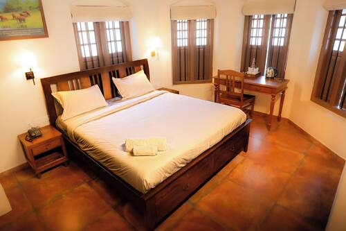 Superior Double Room | Egyptian cotton sheets, premium bedding, desk, laptop workspace