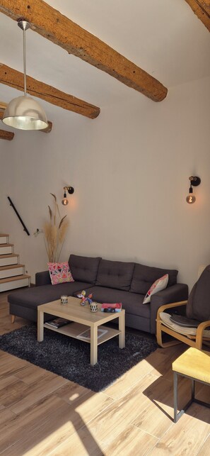 Smart TV, DVD player, books, video library - Beautiful new suite in century-old Provencal farmhouse in village center. Animal welcome (Pélissanne)