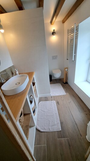 Shower, hair dryer