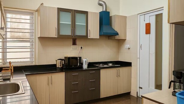 Villa (1 Bedroom) | Cocina privada | Microondas, horno y licuadora 