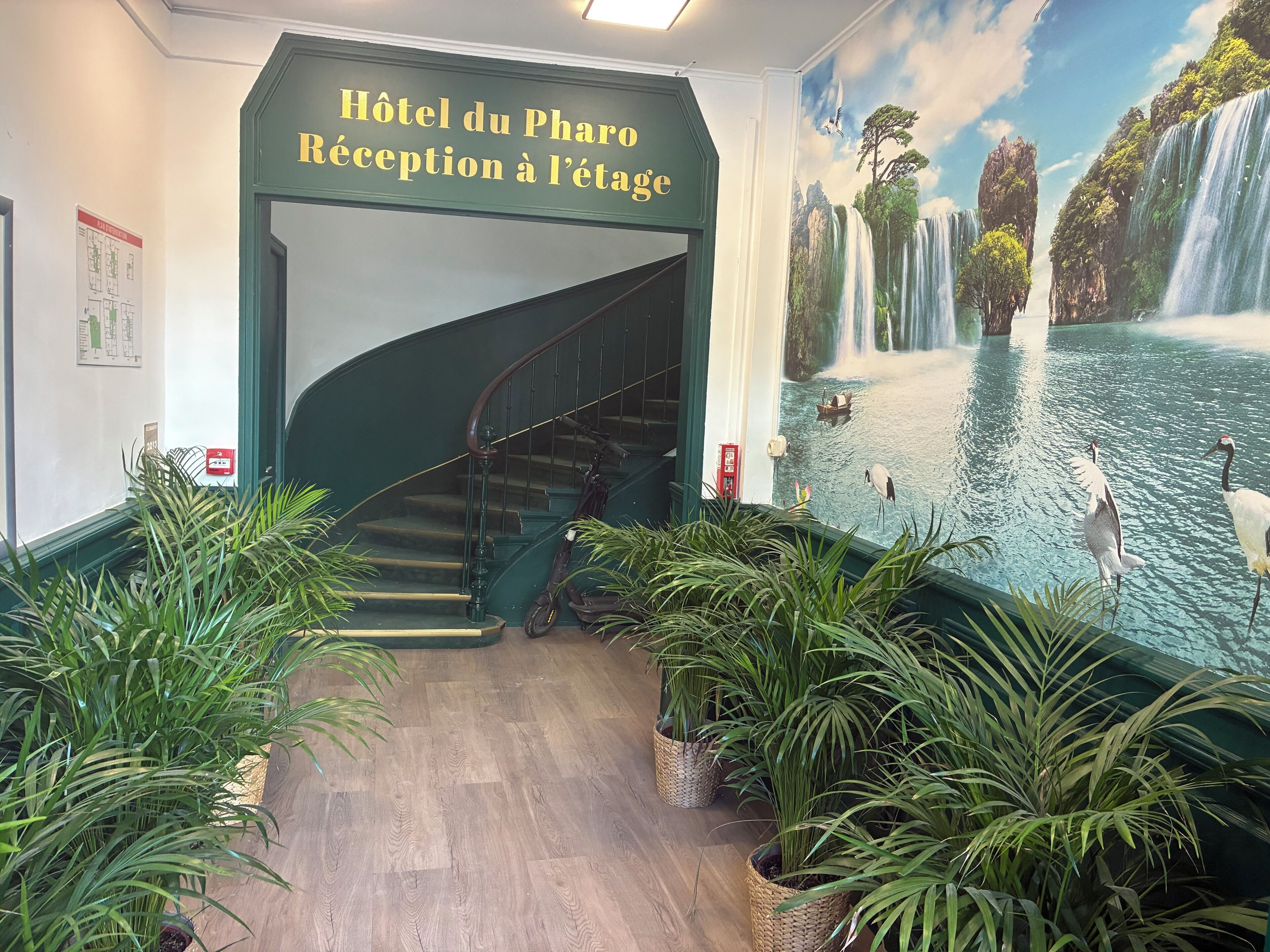 Vista frontal de la propiedad