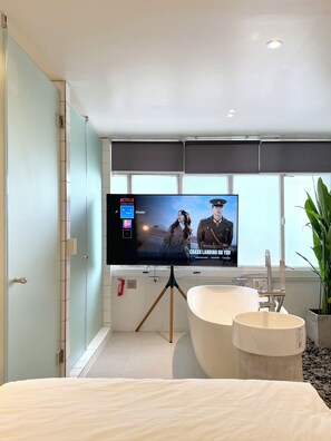 Kahden hengen superior-huone, näköala puutarhaan | Ilmainen Wi-Fi, vuodevaatteet