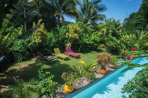 Outdoor pool - Gîtes Bougainvilliers in Habitation caféière Getz (Vieux-Habitants)