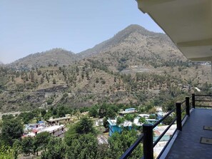 Blick vom Balkon