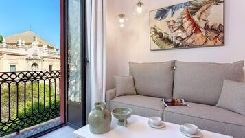 Apartment, Balkon (1 Bedroom) | Wohnbereich