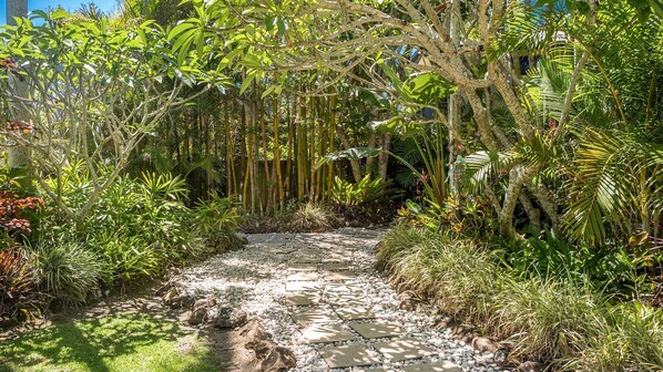 Property grounds - Allure, The beautiful surrounds and feel of Byron Bay enter with you the moment you arrive at Allure (Byron Bay)