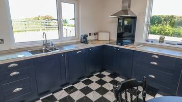 Fridge, microwave, dishwasher, toaster