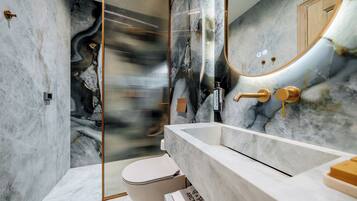 Standard Double Room, Balcony | Bathroom | Shower, hair dryer, bathrobes, slippers