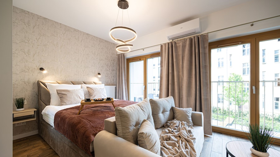 Nuevo Studio Nowy Port Balkon Klimatyzacja