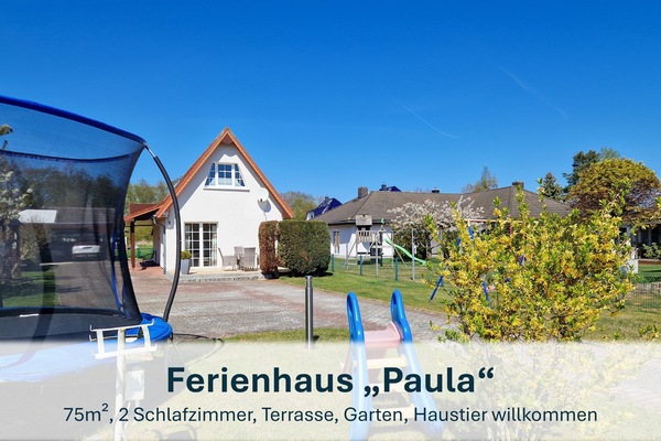 Herzlich Willkommen in unserem Ferienhaus Paula in Karlshagen!