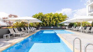 Pool - Cote D'Azur 42, 61 Donald St - complex pool, lift, linen, bed making and stunning water views (Nelson Bay)