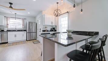 Microwave, oven, stovetop, dishwasher