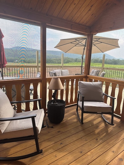 Seven Mtn Vista FirePit Hammock Deck Private