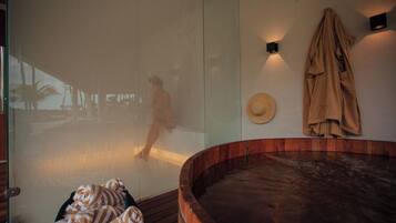 Sauna, hot stone massages, Swedish massages, 1 treatment room, massages