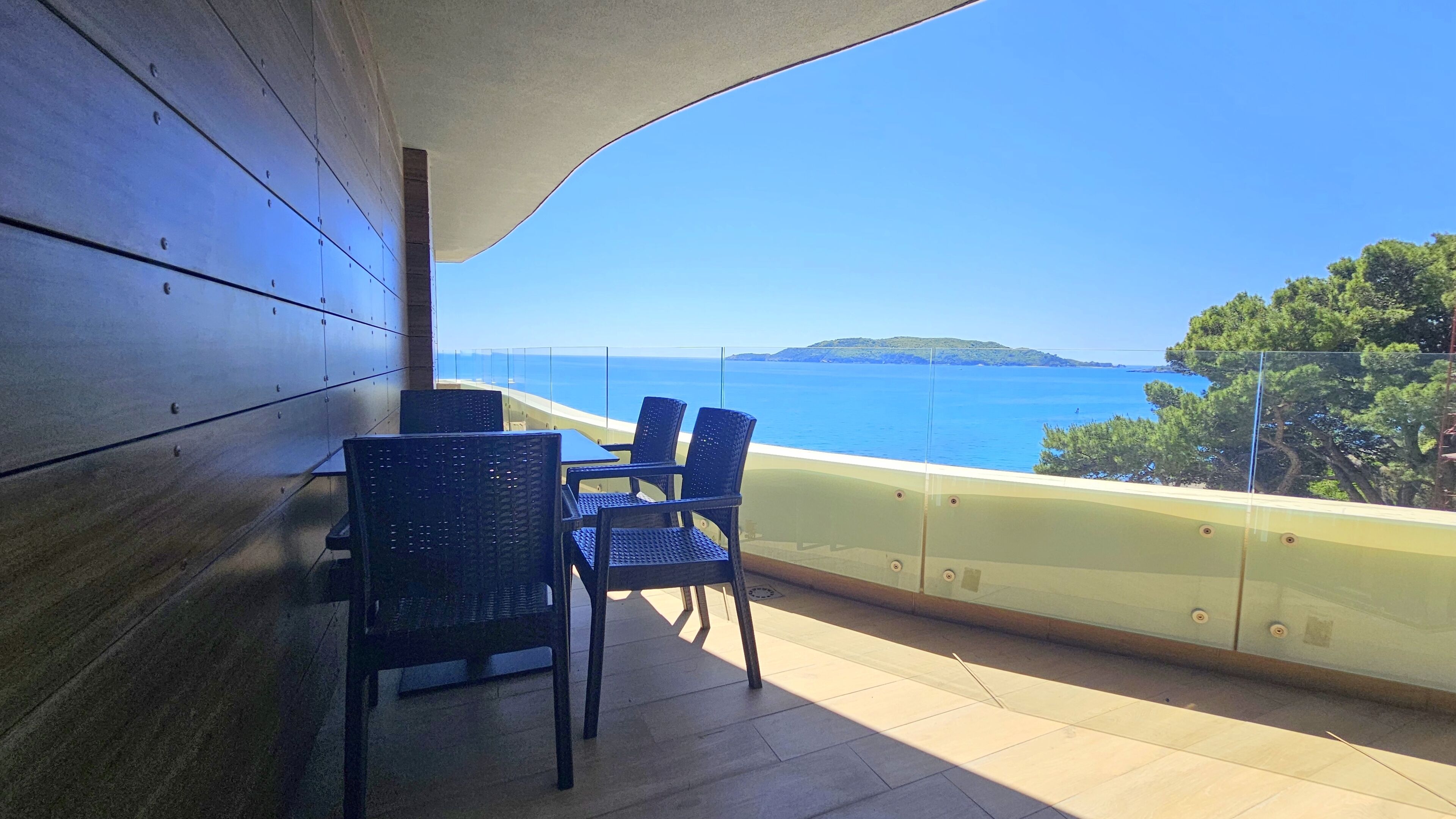 Suíte sênior, sacada, vista para o mar | Vista da sacada