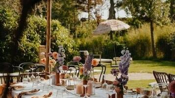 Aussenbereich fĂŒr Bankette