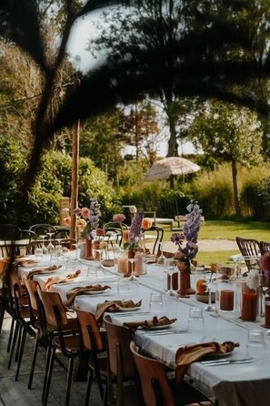 Udendørs banketområde