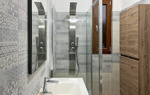 Shower, hair dryer