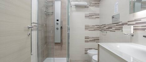 Shower, hair dryer