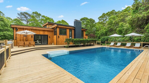 A heated pool