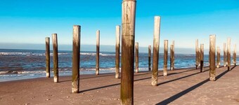 2 huizen naast elkaar honden welkom omheinde tuin 10 km strand, sauna, buitenbad