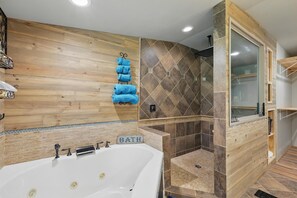 Shower, towels