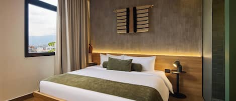 In-room safe, blackout curtains, iron/ironing board