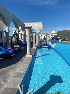 4 outdoor pools, pool umbrellas, pool loungers - Three BR Residence at Hacienda Encantada (Cabo San Lucas)