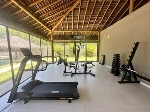 Fitness facility - Cozy 1-bedroom condo with AC, WiFi in amazing São Miguel dos Milagres (São Miguel dos Milagres)