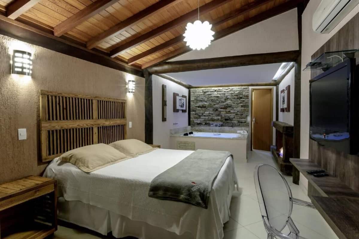 Premium-Chalet, Veranda, Gartenblick