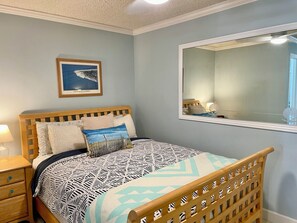 1 bedroom, iron/ironing board, travel crib, WiFi