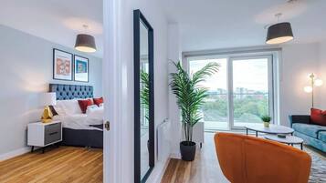 2 bedrooms, iron/ironing board, travel cot, WiFi