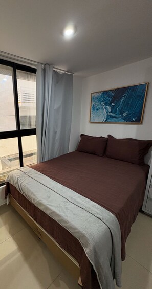 Apartment | Blackout drapes, iron/ironing board, free WiFi, bed sheets - Melhores Flats - Descanso à beira-mar (Joao Pessoa)