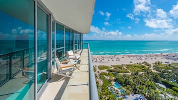 Luxury Suite, 2 Bedrooms, Kitchen, Ocean View | Terrace/patio