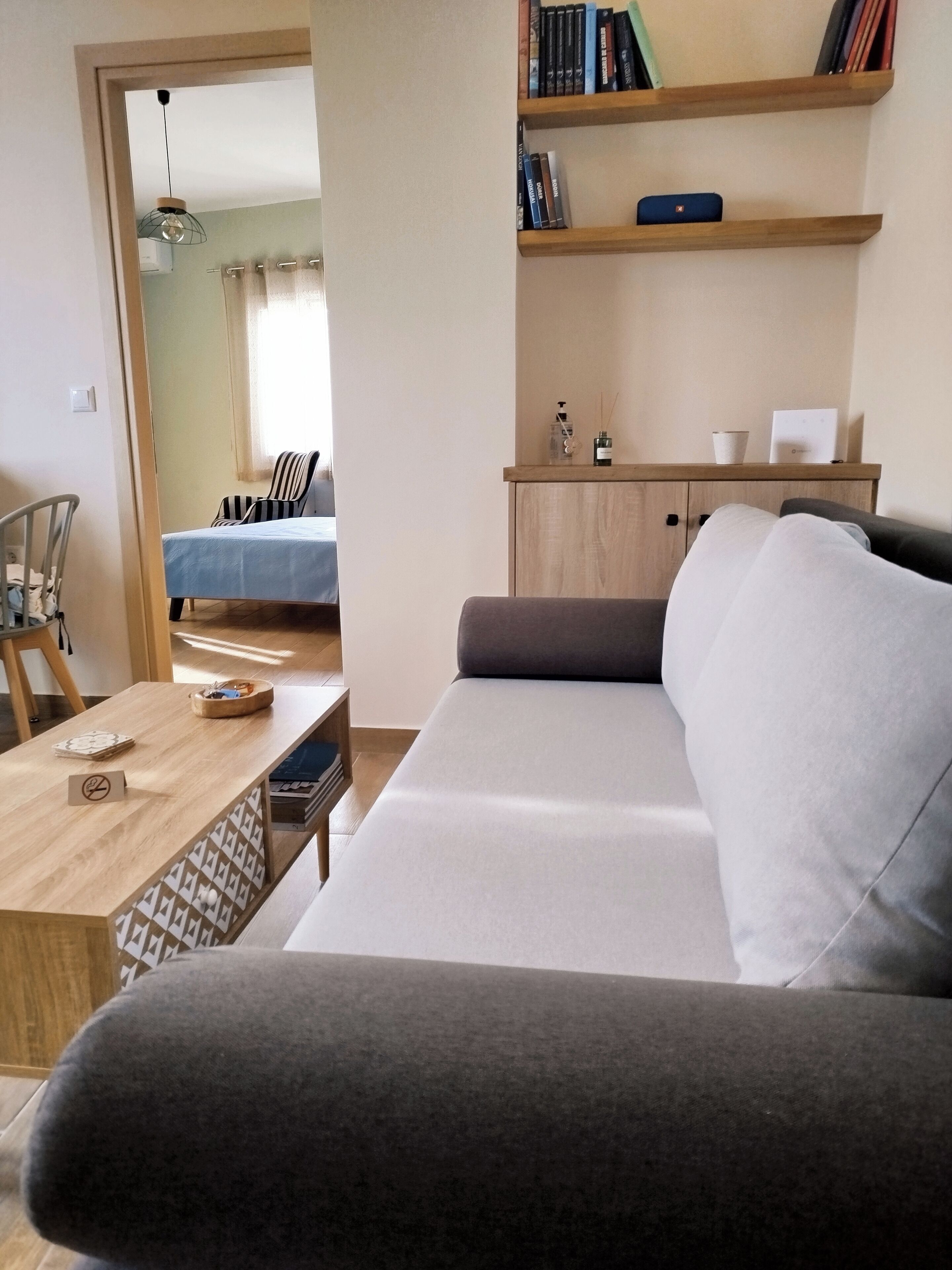 1 slaapkamer, een bureau, een strijkplank/strijkijzer, wifi