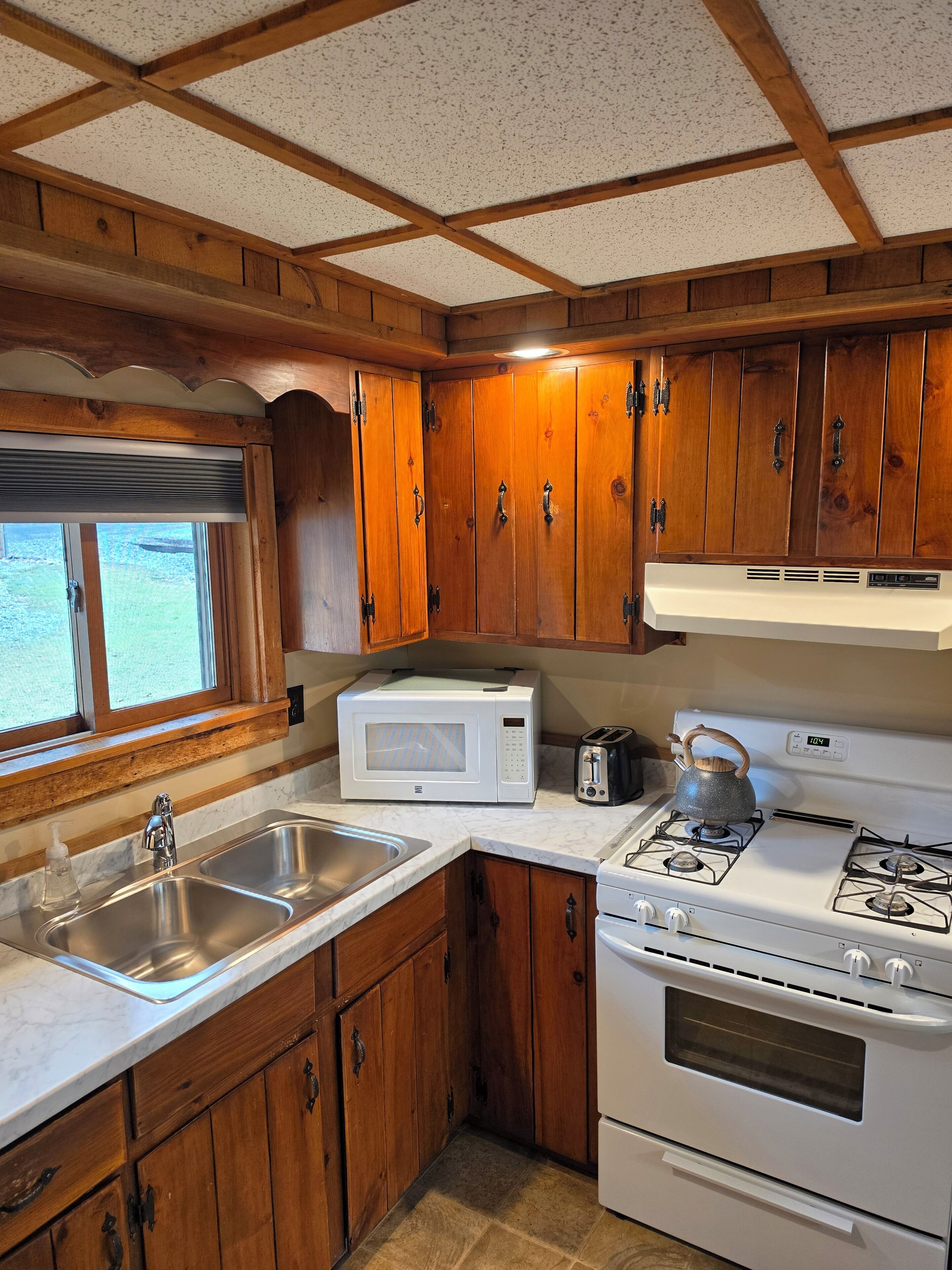 Fridge, cookware/dishes/utensils