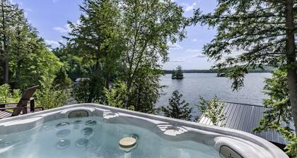 5 bed 5 bath brand new cottage on Lake of Bays - SW Exposure