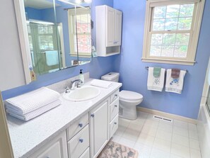 Dutxa, assecador de cabells, tovalloles i sabó 