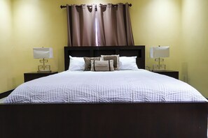 2 bedrooms, iron/ironing board, WiFi, bed sheets
