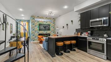Condo, City View | Private kitchen | Coffee/tea maker, electric kettle
